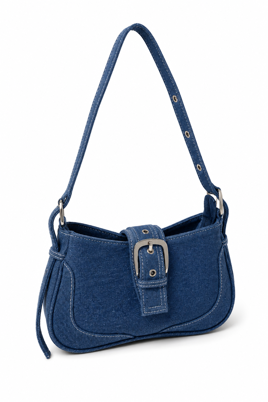 Kanelys Vintage Denim Buckle Shoulder Bag for women