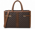 Kanelys Women Brown Tote Bag | Stylish Printed Handbag with Detachable Shoulder Strap