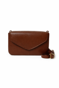 Classic Brown Envelope Sling Bag for Women | Minimal Crossbody Handbag