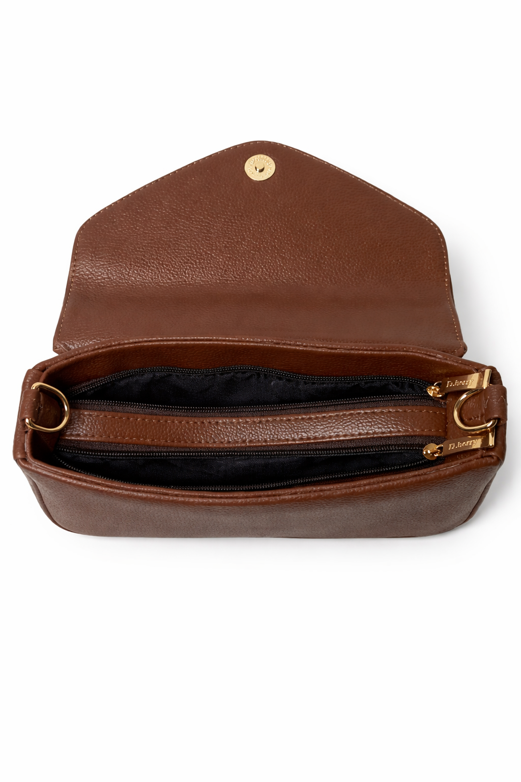 Classic Brown Envelope Sling Bag for Women | Minimal Crossbody Handbag