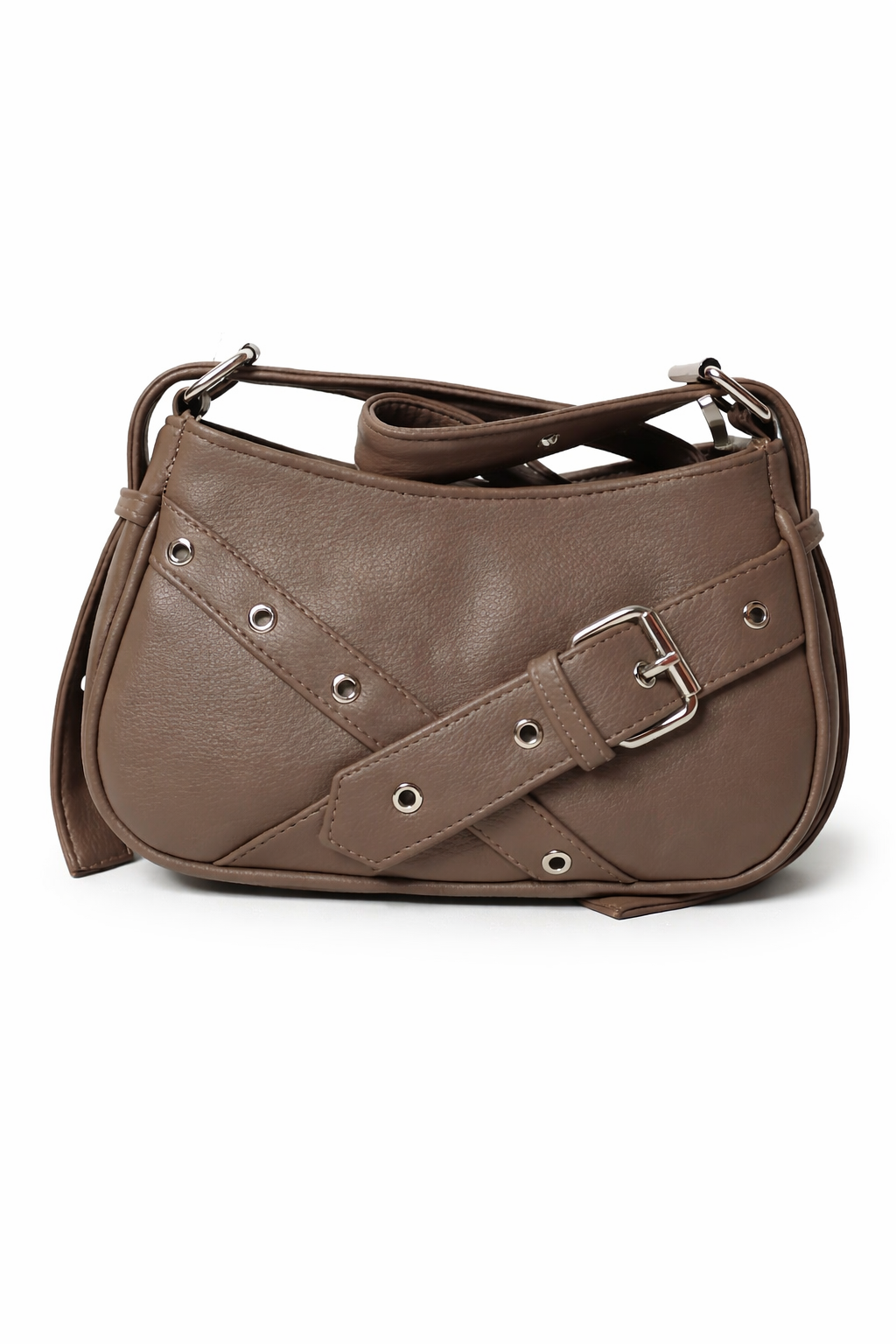 Trendy Taupe Shoulder & Sling Bag for Women | Hook Strap Design Handbag