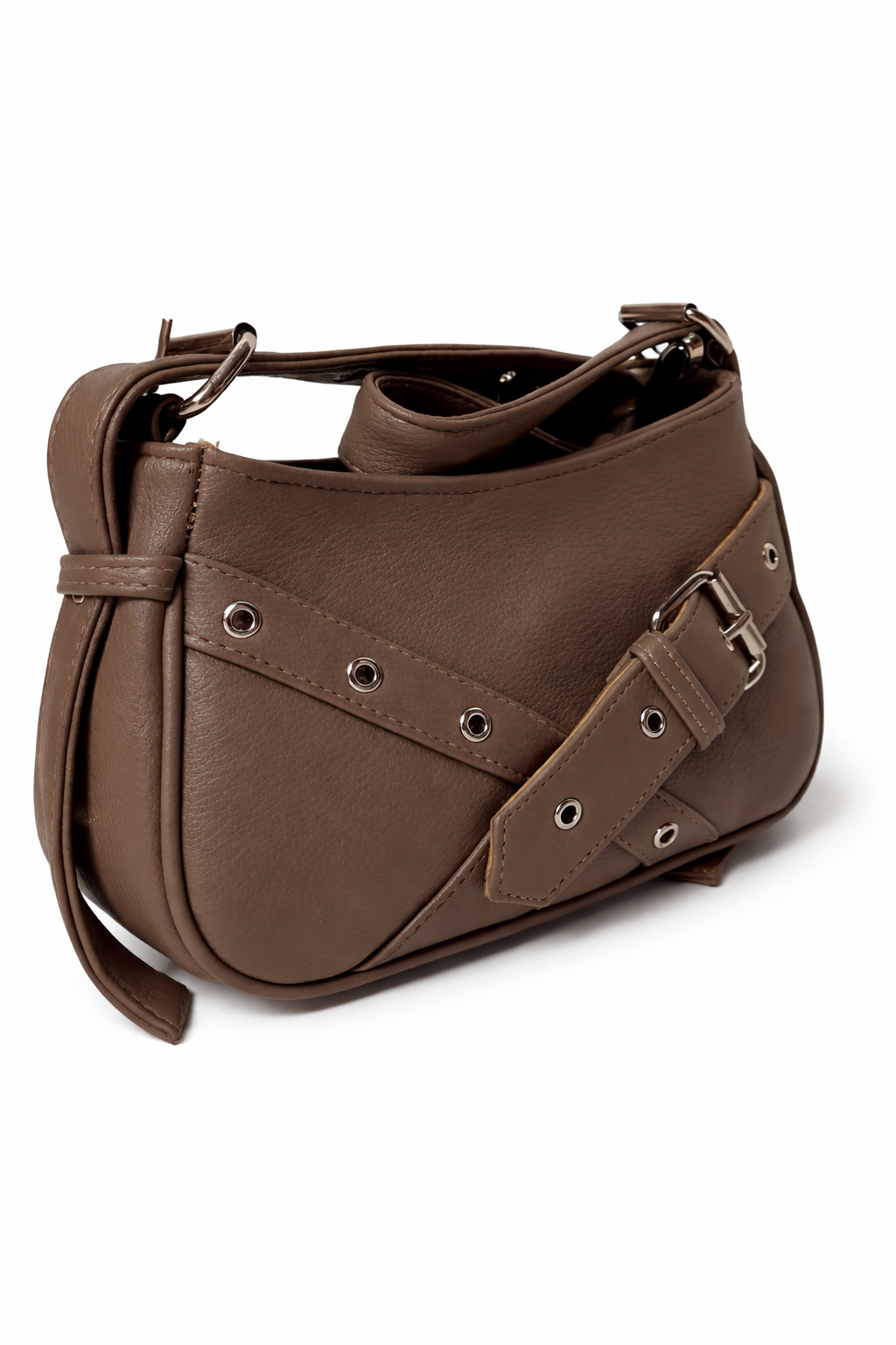 Trendy Taupe Shoulder & Sling Bag for Women | Hook Strap Design Handbag