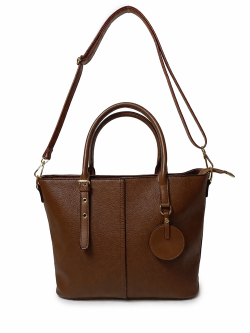 Classic Brown  Tote Bag for Women | Handbag & Sling (2-in-1)