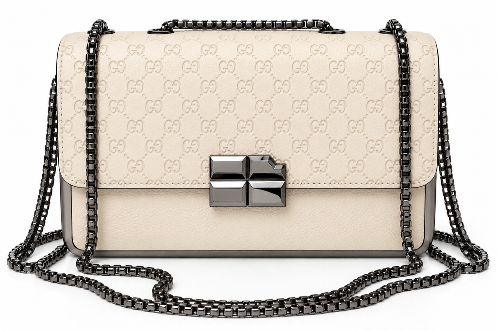 Kanelys Women Sling Bag | Stylish Embossed Pattern Shoulder Bag with Chain Strap