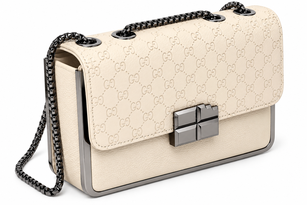 Kanelys Women Sling Bag | Stylish Embossed Pattern Shoulder Bag with Chain Strap