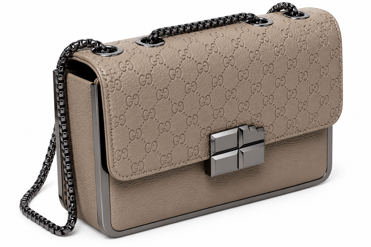 Kanelys Women Sling Bag | Stylish Embossed Pattern Shoulder Bag with Chain Strap