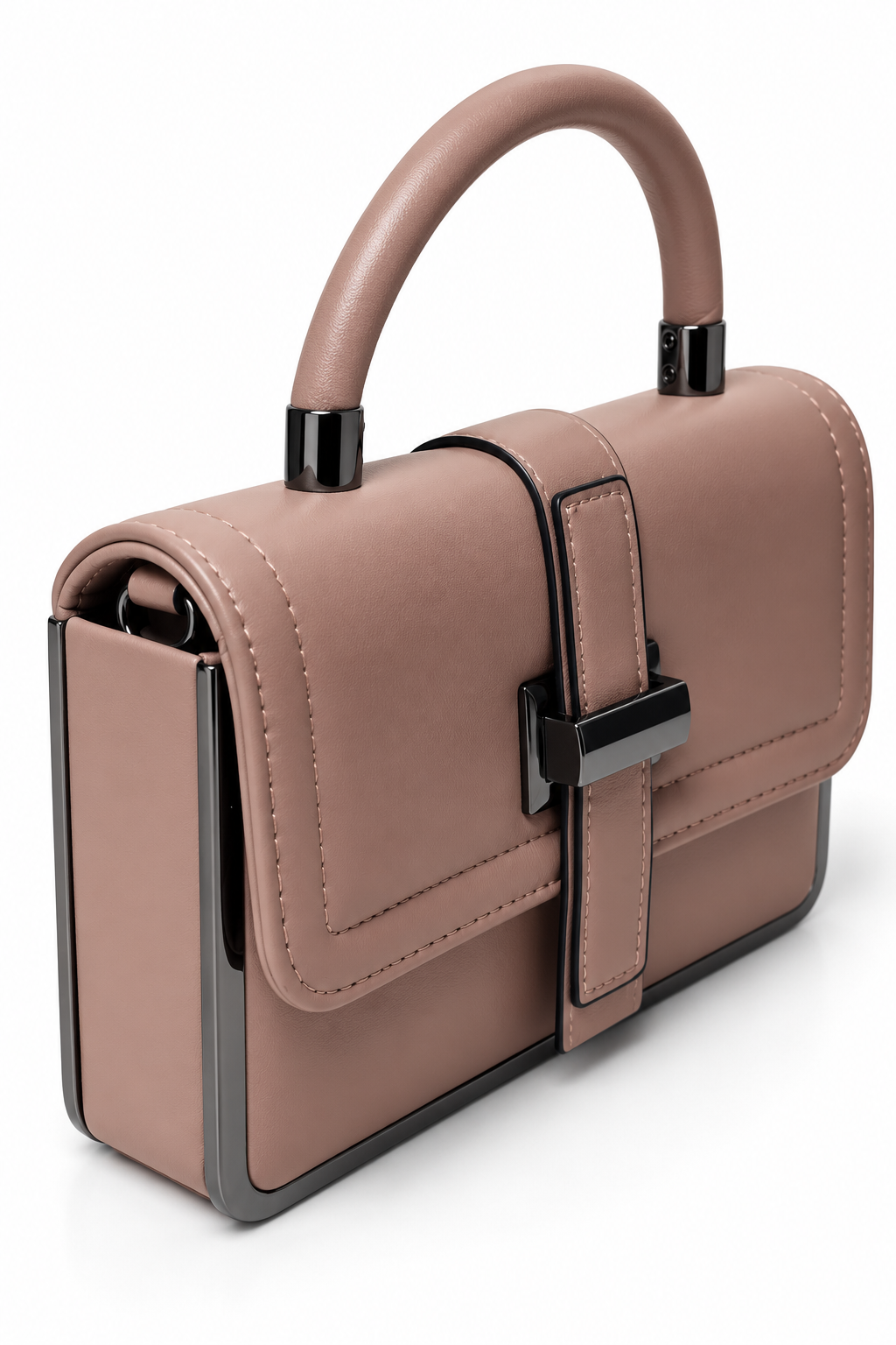 Kanelys Women Satchel Bag | Structured Handbag with Detachable Printed Shoulder Strap