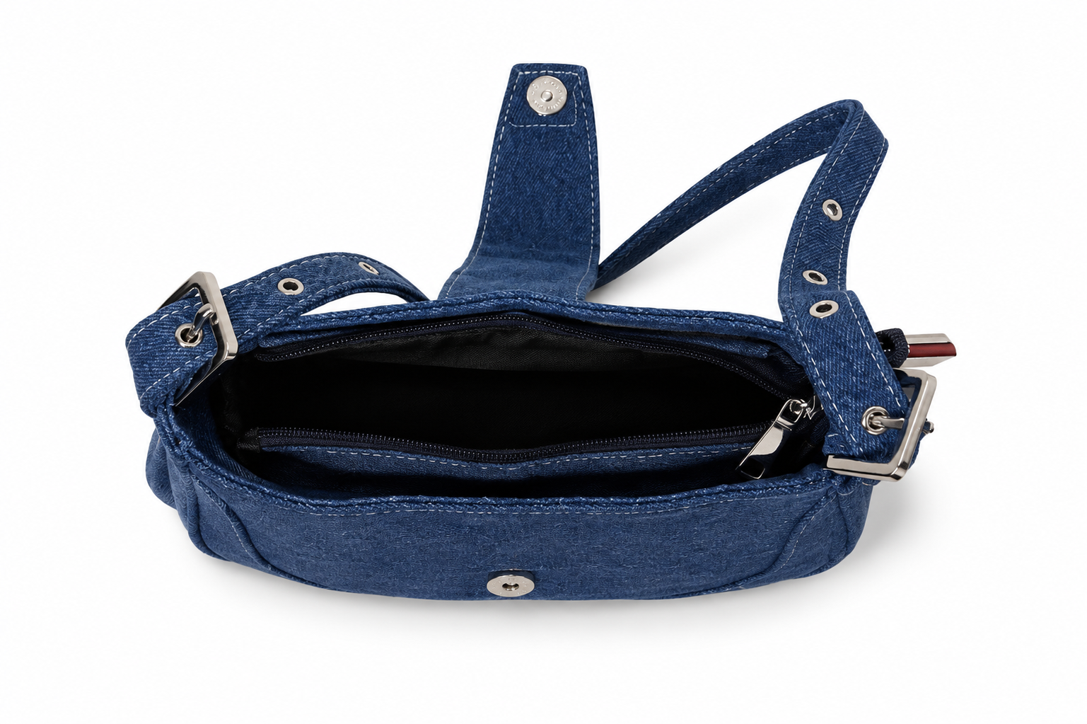 Kanelys Vintage Denim Buckle Shoulder Bag for women